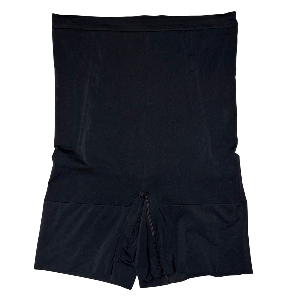 Spanx OnCore High Waisted Mid‎ Thigh Short Shaper Black 2X Tummy Control Smooth